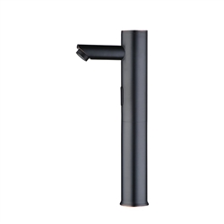 black restroom faucets with sensor